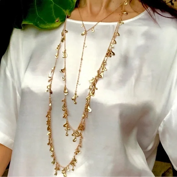 NWT KENDRA SCOTT long Bella necklace in Rose gold - Picture 4 of 7